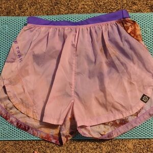 Nike Women's Lavender and Rust Athletic Shorts